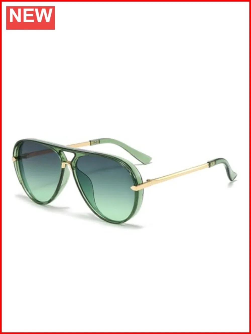 Retro Oversized Aviator Sunglasses with UV400 Protection for Women Men